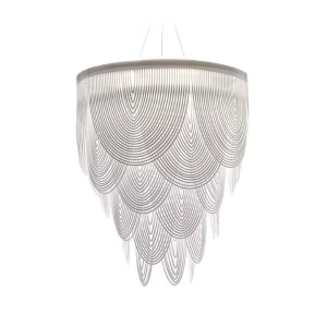 Lustra opulenta design Art Deco Ceremony L Alb