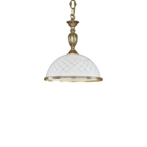 Lustra / Pendul clasic alama/sticla realizat manual 7102 107306 universul-luminii.ro