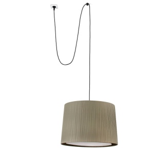 Lustra/Pendul decorativ cu cablu si stecher SAMBA negru/verde