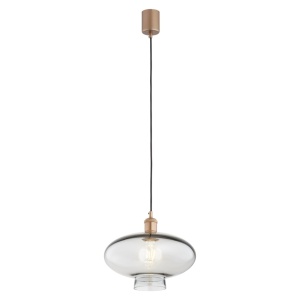Lustra/pendul design decorativ TRESCO cupru/fumuriu