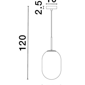 Lustra, Pendul design modern CHRYSI, diametru 24cm 213976 universul-luminii.ro