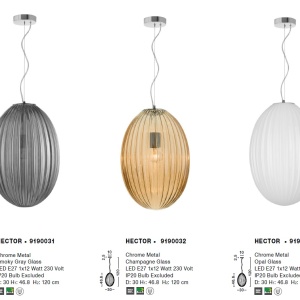 Lustra / Pendul design modern Hector alb NVL-9190033 - Img 2