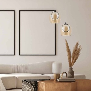 Lustra, Pendul design modern LED LIGHT sampanie 153356 universul-luminii.ro