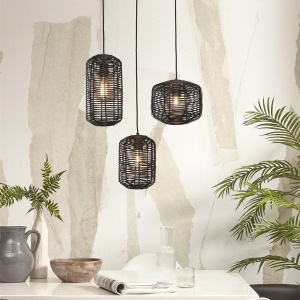 Lustra/Pendul eco din ratan Tanami tube L, bl 121536 universul-luminii.ro