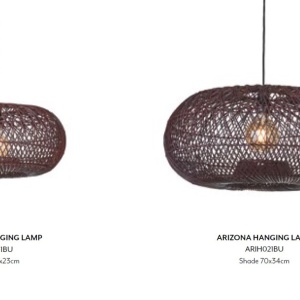 Lustra/Pendul Eco, Ratan, Arizona visiniu, S 166866 universul-luminii.ro