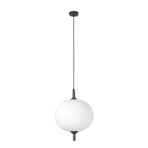 Lustra/Pendul iluminat exterior decorativ SAIGON cone cap R45 gri/alb