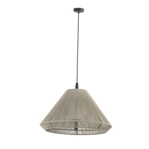 Lustra/Pendul iluminat exterior decorativ SAIGON cone W70 gri/bej