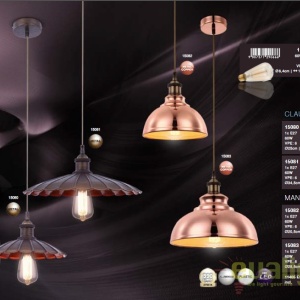 Lustra,Pendul Industrial Style, diam.28,5cm, finisaj cupru, MANDY 15083 GL 182626 universul-luminii.ro