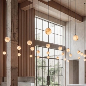 Lustra, Pendul LED 5W On-Off, SOL Alabaster - Img 5