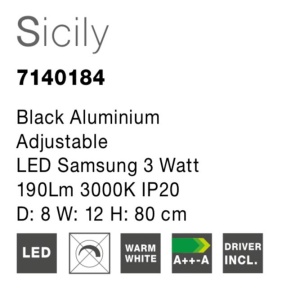 Lustra / Pendul LED cu spot directionabil design minimalist Sicily NVL-7140184 - Img 3