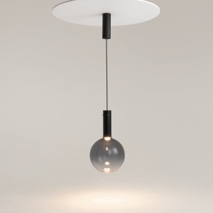 Lustra/Pendul LED design decorativ Nebula 25cm negru 144996 universul-luminii.ro