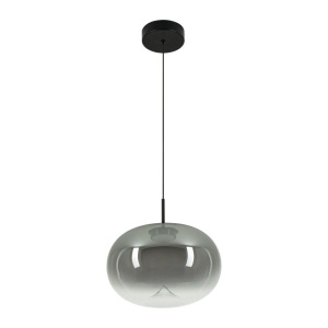 Lustra/Pendul LED design decorativ VITRO gri fumuriu/negru