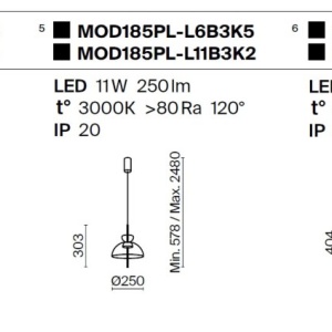 Lustra/Pendul LED design modern decorativ Bangkok 225886 universul-luminii.ro