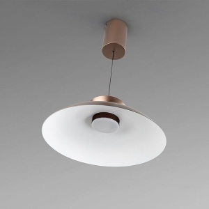 Lustra/ Pendul LED design modern Ion bronz 48cm - Img 5