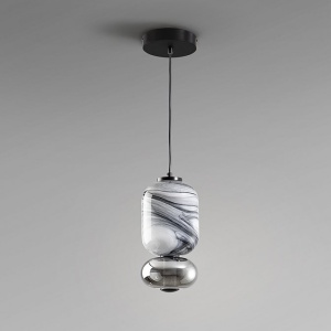 Lustra, Pendul LED moderna Bianca - Img 3