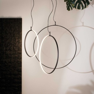 Lustra / Pendul LED suspendata design modern circular Circus sp d44 neagra - Img 2