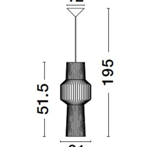 Lustra / Pendul modern design decorativ BREDO D-21cm 205396 universul-luminii.ro