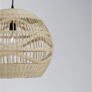 Lustra / Pendul modern design natural ratan MARLO D-48,5cm 205406 universul-luminii.ro