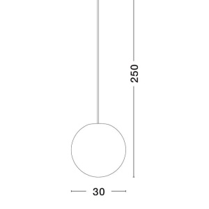 Lustra/Pendul modern iluminat exterior decorativ IP65 MOON D-30cm 238376 universul-luminii.ro