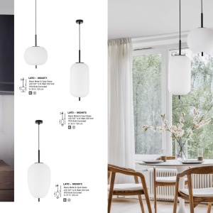 Lustra, Pendul modern Lato negru 16,5cm 202016 universul-luminii.ro