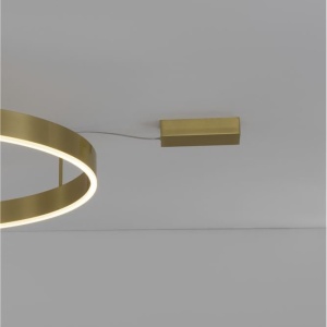 Lustra/Plafoniera LED dimabila design circular MOTIF bronz 80cm 121606 universul-luminii.ro