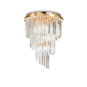 Lustra / Plafoniera moderna design elegant CARLTON oro PL12 213507