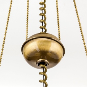 Lustra realizata manual design rustic ARTDESIGN, patina/ champagne 241586 universul-luminii.ro
