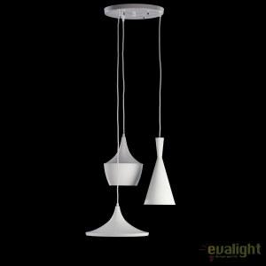Lustra retro design industrial MIX alb/auriu 69466 universul-luminii.ro