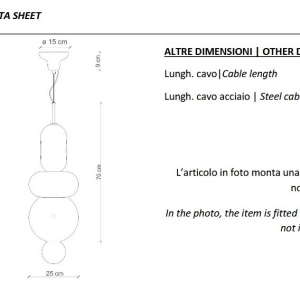 Lustra retro realizata manual din ceramica Bumbum - Img 2