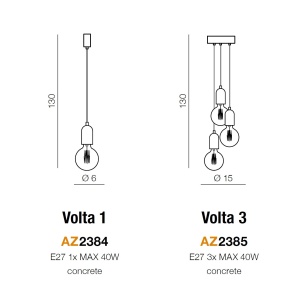 Lustra stil minimalist industrial VOLTA 5 69536 universul-luminii.ro