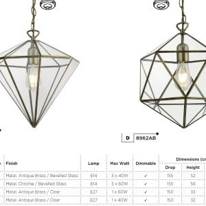Lustra stil traditional Lanterns 3L crom 3003-10CC SRT 185266 universul-luminii.ro