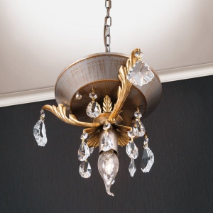 Lustra suspendata de LUX super eleganta Miramare HL 6-1600/1 OR silver-goldOR