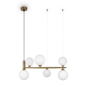 Lustra suspendata design circular RING alama 212106 universul-luminii.ro