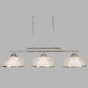 Lustra suspendata design clasic Bistro II 3L argintiu satin 3593-3SS SRT - Img 2
