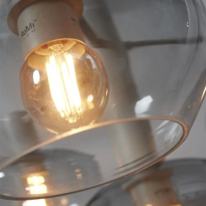 Lustra suspendata design decorativ Bologna 4L gradient/gri - Img 6