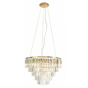 Lustra suspendata design elegant 60cm Monaco, auriu P0424 MX - Img 1
