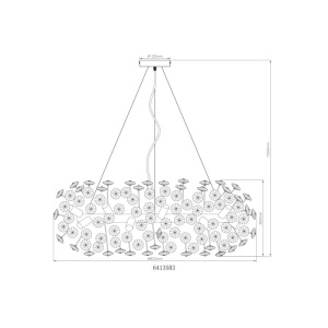 Lustra suspendata design elegant KATRINA auriu 239836 universul-luminii.ro