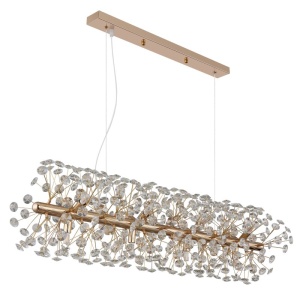 Lustra suspendata design elegant KATRINA L-90cm auriu 64135H4 GL 172186 universul-luminii.ro