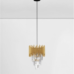 Lustra suspendata design elegant MAGNOLIA aurie - Img 3