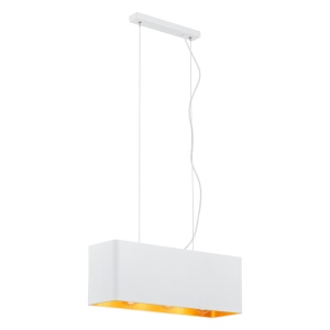 Lustra suspendata design elegant TENERYFA alb/auriu - Img 1
