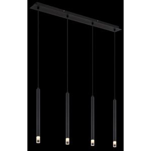 Lustra suspendata design minimalist BLAKE 4L negru - Img 3