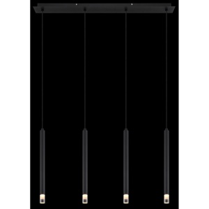 Lustra suspendata design minimalist BLAKE 4L negru - Img 6