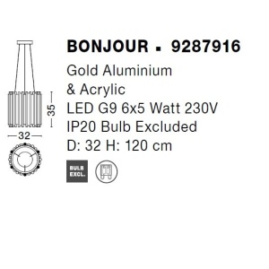 Lustra suspendata design modern BONJOUR 122016 universul-luminii.ro