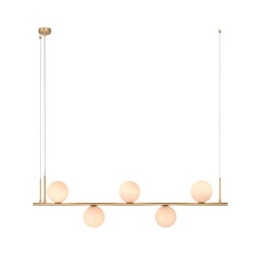 Lustra suspendata design modern Cingea auriu mat