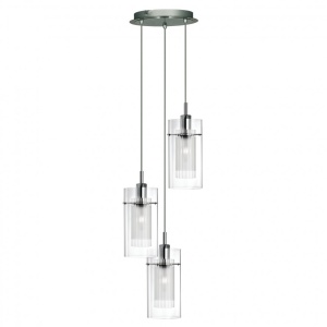 Lustra suspendata design modern Duo 3L crom 2300-3 SRT - Img 1