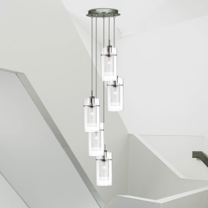 Lustra suspendata design modern Duo 5L crom 2305-5 SRT - Img 5