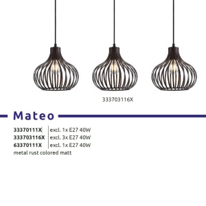 Lustra suspendata design modern MATEO 3L - Img 3