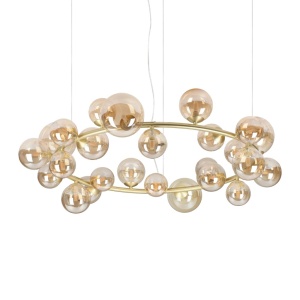 Lustra suspendata design modern PERLAGE SP25 AMBRA