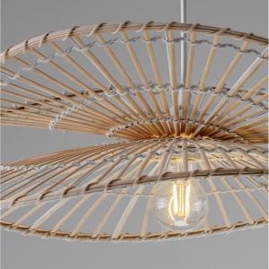 Lustra suspendata design natural, ARTIC, D 60cm 243936 universul-luminii.ro