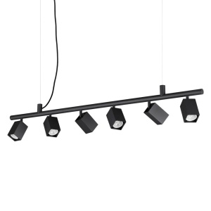 Lustra suspendata DYNAMITE SP6 SQUARE NERO